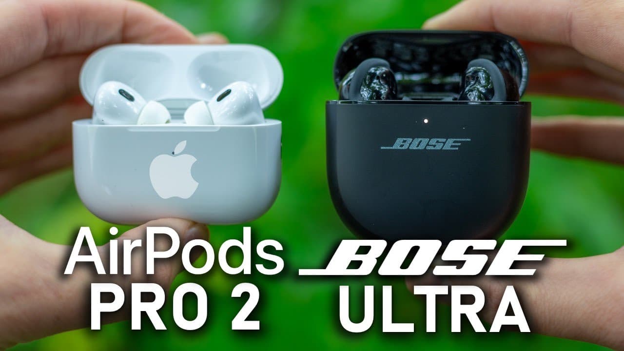 Jämförelse av Bose QuietComfort Ultra Earbuds och Apple AirPods Pro 2