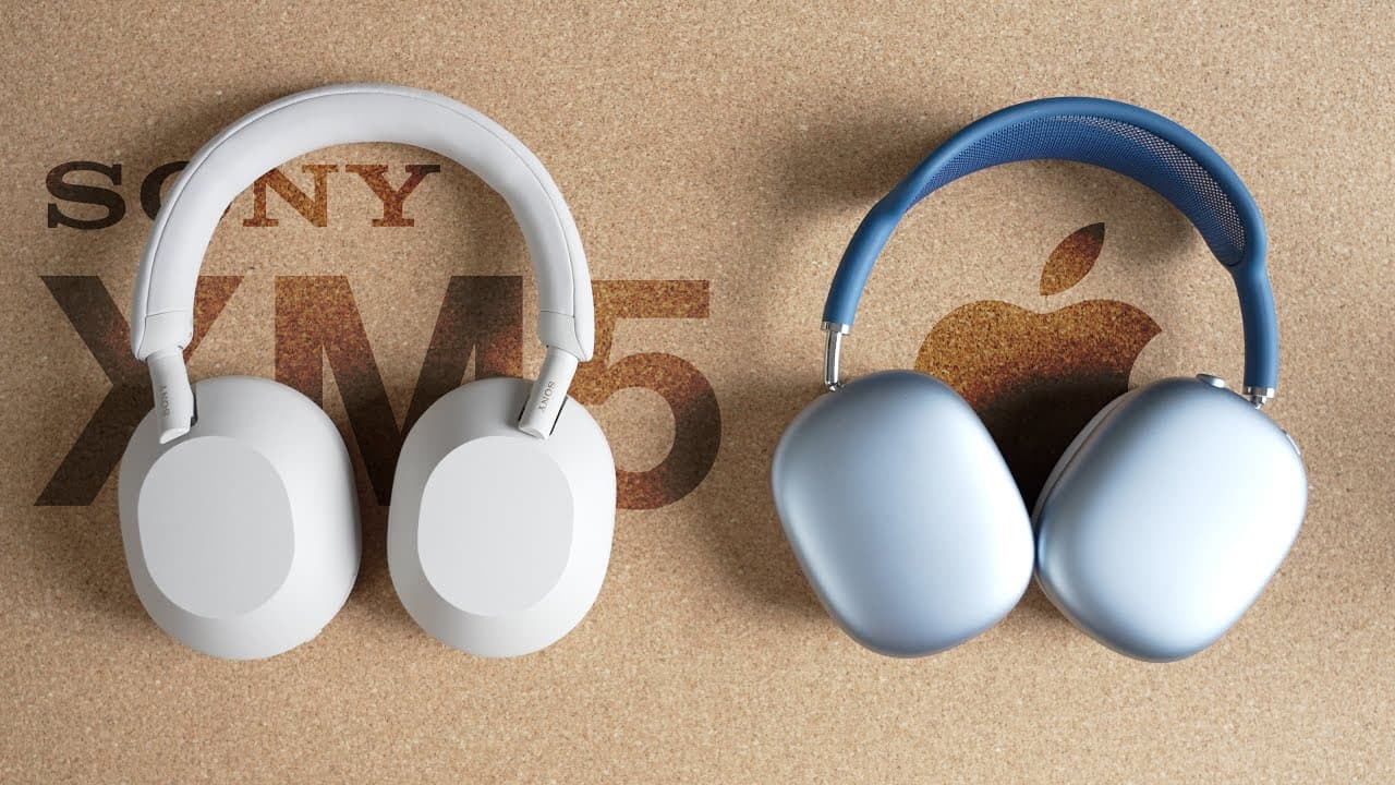 Jämförelse av Sony WH-1000XM5 och Apple AirPods Max