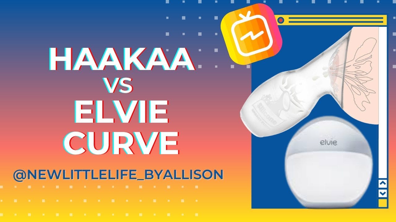 Jämförelse av Haakaa Silicone Breast Pump och Elvie Curve