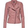 Only Leather Look Jacket - Pink/Ash Rose