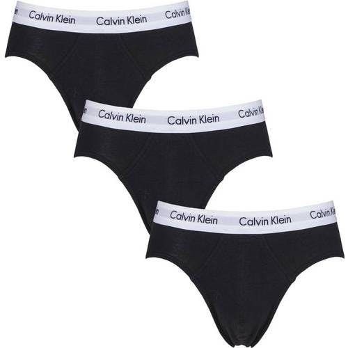 Calvin Klein Cotton Stretch Hip Briefs 3-pack - Black