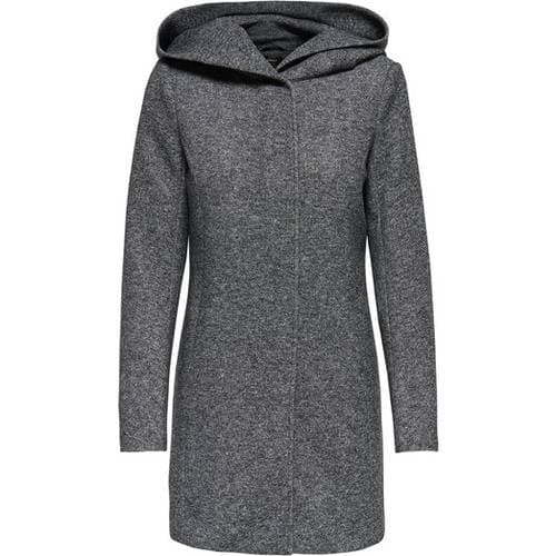 Only Classic Coat - Gray/Dark Gray Melange