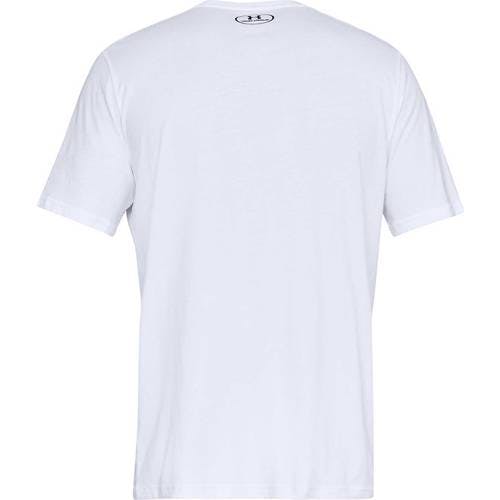 Under Armour Men's Sportstyle Left Chest Short Sleeve Shirt - White/Black