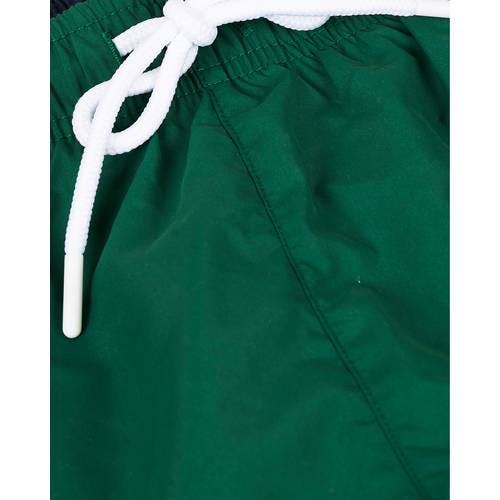 Lacoste Light Quick-Dry Swim Shorts - Green/Navy Blue