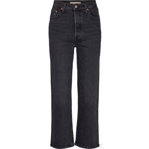 Levi's Ribcage Straight Ankle Jeans - Feelin Cagey/Black