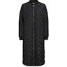 Only Jessica Quilted Long Coat - Black