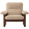 Menu Brasilia Sheepskin 96cm Armchair 82cm