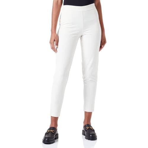 Vila Medium Waist Crop Pants - Birch