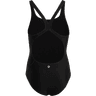adidas Girl's Solid Small Logo Swimsuit