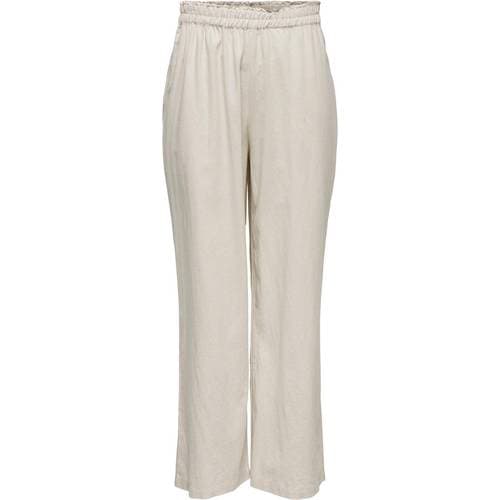 Only Highwaisted Linen Blend Trousers