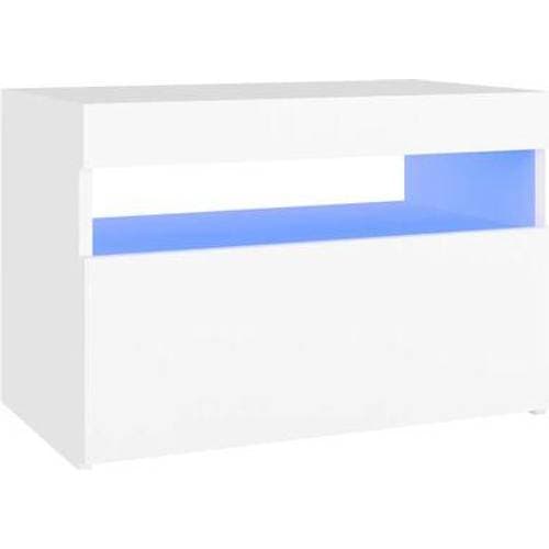 vidaXL Led Lights Sängbord 35x60cm