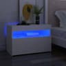 vidaXL Led Lights Sängbord 35x60cm