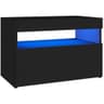 vidaXL Led Lights Sängbord 35x60cm