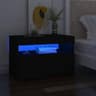vidaXL Led Lights Sängbord 35x60cm