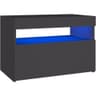 vidaXL Led Lights Sängbord 35x60cm