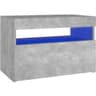 vidaXL Led Lights Sängbord 35x60cm