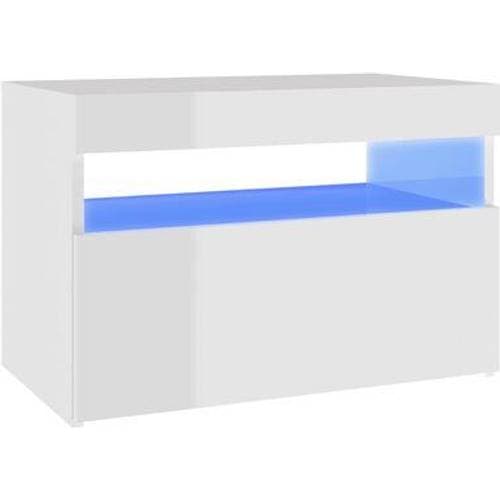 vidaXL Led Lights Sängbord 35x60cm