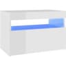 vidaXL Led Lights Sängbord 35x60cm