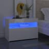 vidaXL Led Lights Sängbord 35x60cm