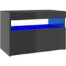 vidaXL Led Lights Sängbord 35x60cm