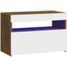 vidaXL Led Lights Sängbord 35x60cm