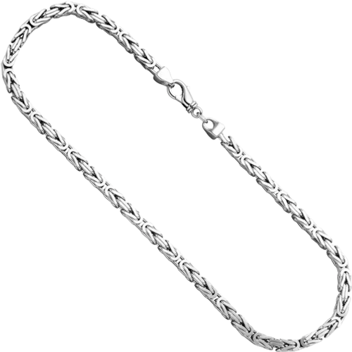 Klockor och Smycken Imperial link Square Necklace - Silver