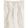 H&M Regular Fit Linen Trousers - Cream