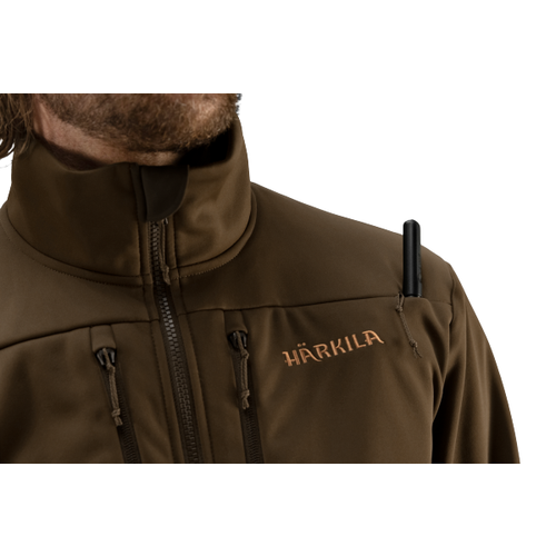 Härkila Men's Mountain Hunter Pro WSP Fleece Jacket - Hunting Green/Shadow Brown