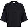 Neo Noir Luma Crepe Blouse - Black