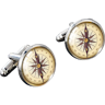 Shein 1pair Fashionable Compass Pattern Cufflinks For Men For Daily Decoration