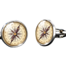 Shein 1pair Fashionable Compass Pattern Cufflinks For Men For Daily Decoration