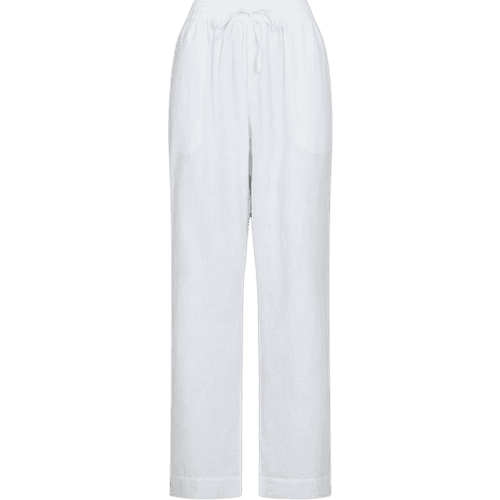 Neo Noir Sonar Linen Pants - White