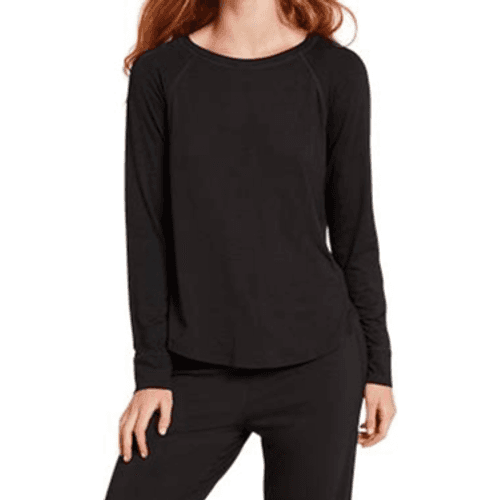 Boody Goodnight Raglan Sleep Top - Black