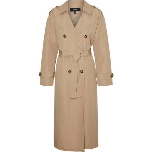 Vero Moda Chloe Trenchcoat - Brown/Silver Mink