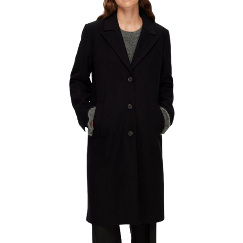 Selected Single Breasted Coat - Black