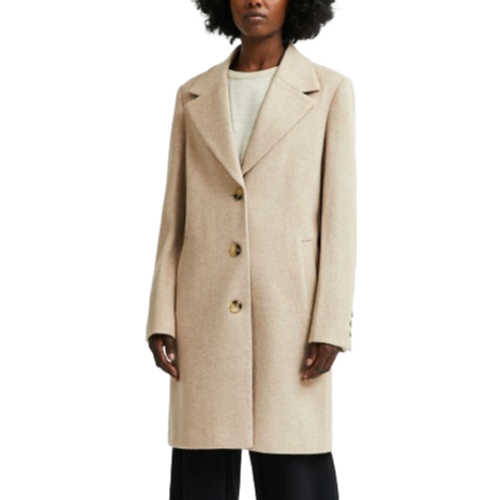 Selected Sasja Single Breasted Coat - Beige