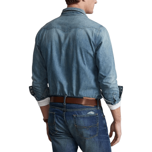 Ralph Lauren Slub Denim Shirt - Rl Western