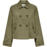 Only Short Trenchcoat - Brown/Aloe