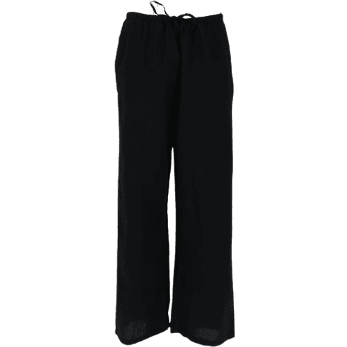 Gina Tricot Linen Blend Trousers - Black