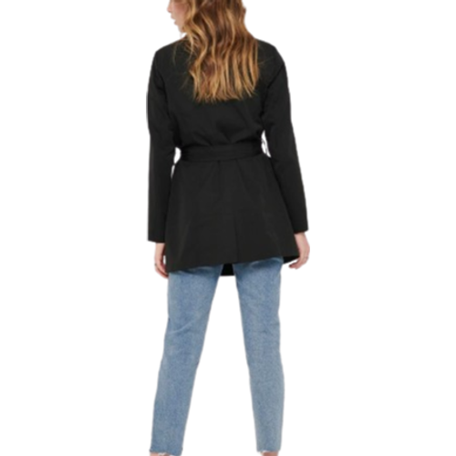 Only Valerie Double Breasted Trenchcoat - Black