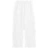 H&M Linen Blend Pull On Trousers - White