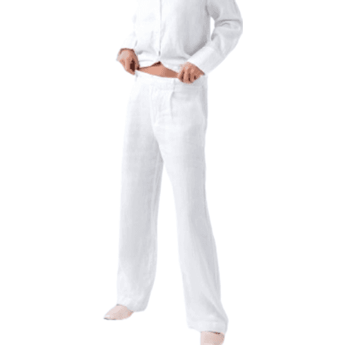 Gina Tricot Linen Trousers - White