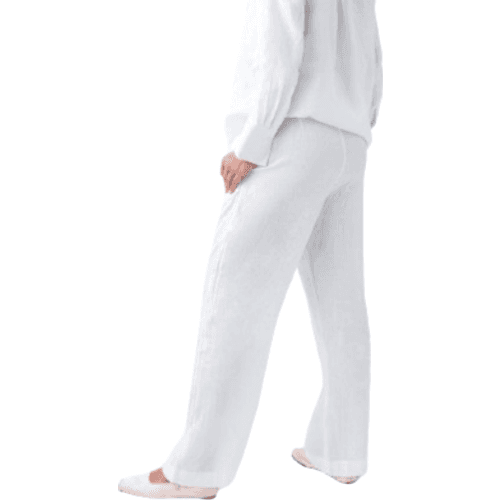 Gina Tricot Linen Trousers - White