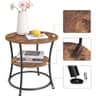 Vasagle 2 Shelves Dark Brown Sängbord