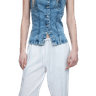 H&M Linen Blend Pull On Trousers - White