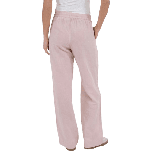 Neo Noir Sonar Linen Pants - Rose Smoke