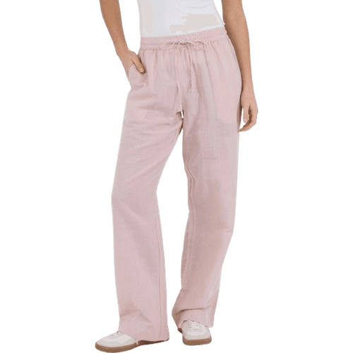 Neo Noir Sonar Linen Pants - Rose Smoke