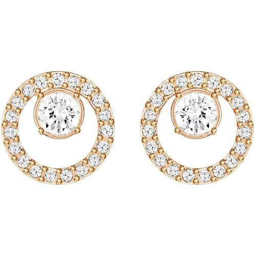 Swarovski Creativity Earrings - Rose Gold/White