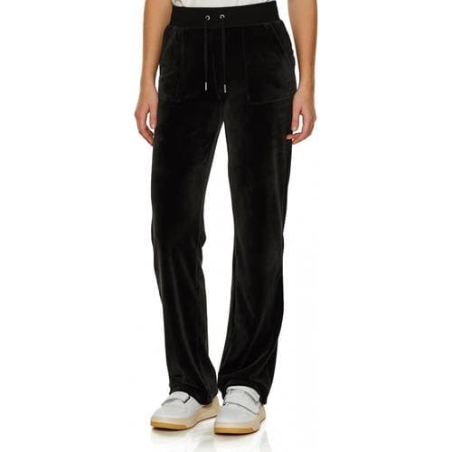 Juicy Couture Del Ray Classic Velour Pant - Black