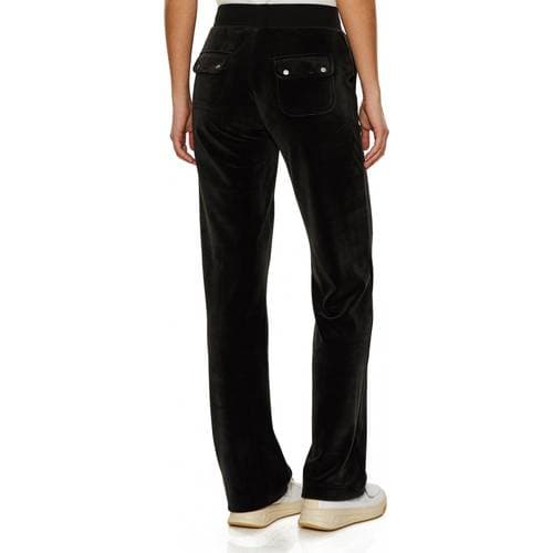 Juicy Couture Del Ray Classic Velour Pant - Black